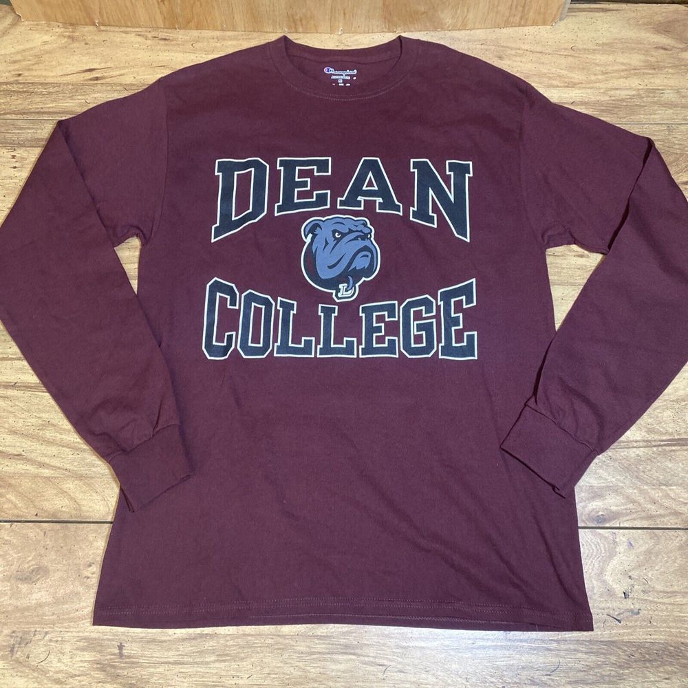 Dean College Men's Medium Champion Authentic Long Sleeve Shirt - Nice! - Picture 1 of 9